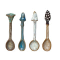 Stoneware mushroom spoon