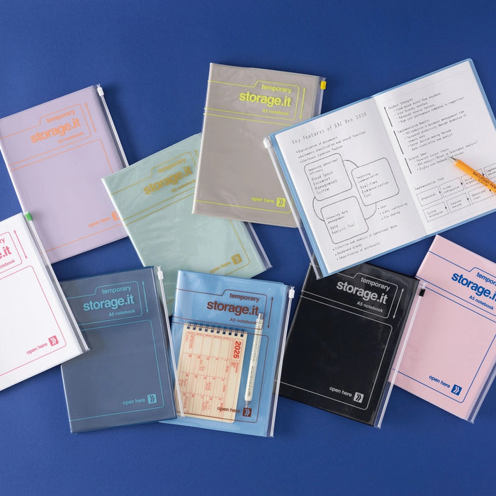 STORAGE.it NOTEBOOK WITH A POCKET COVER A5, 14,8x21cm (Multiple Colors) — by MARK’S
