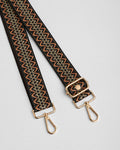 Burnt Orange Kaleidoscope bag strap | Pom Pom London