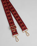 Strap Burnt Rhubarb Tribal Motif-Pom Pom London