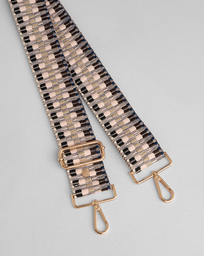 Strap Chocolate & Almond Twill-Pom Pom London