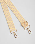 Straw Block Zig Zag bag strap | Pom Pom London