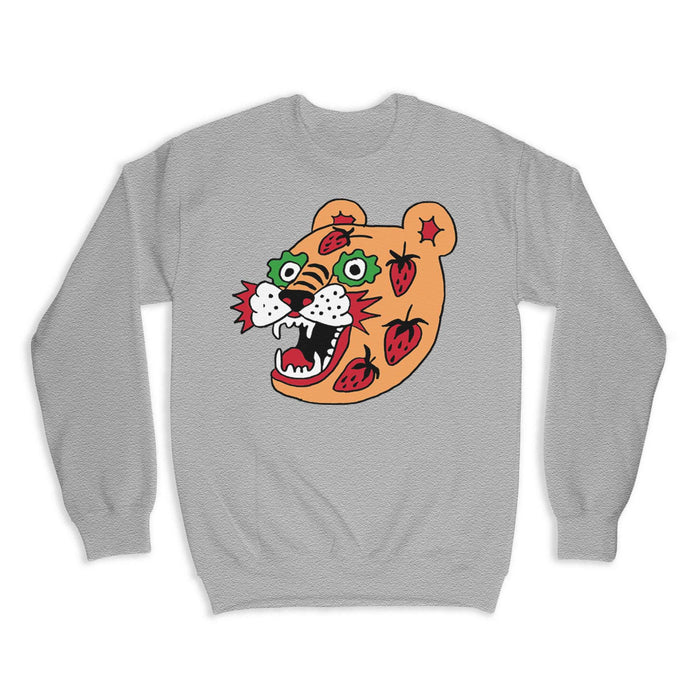 "STRAWBERRY TIGER" SWEATSHIRT (Grey) – by Char Bataille