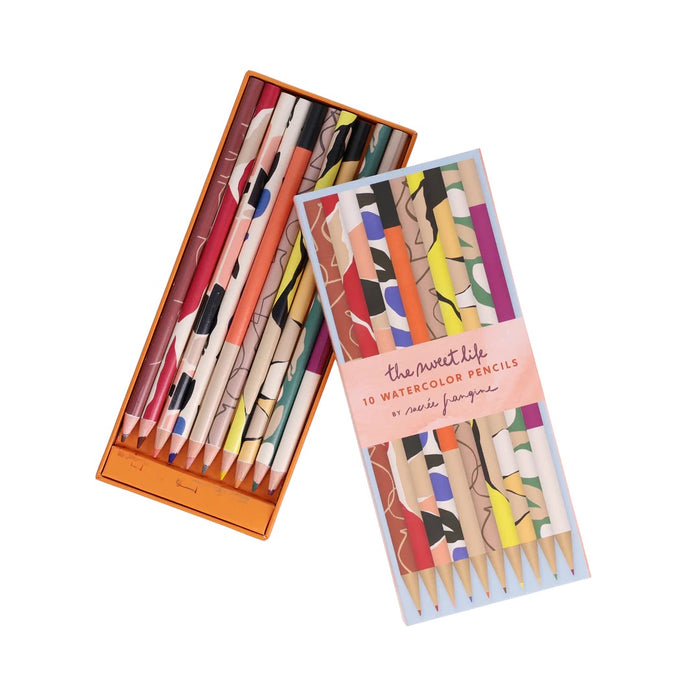 SWEET LIFE: 10 WATERCOLOR PENCILS — by Chronicle Books