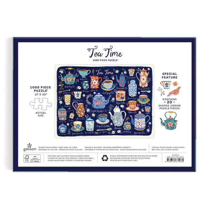“TEA TIME” 1000 PIECE PUZZLE  — by Christine de Carvahlo