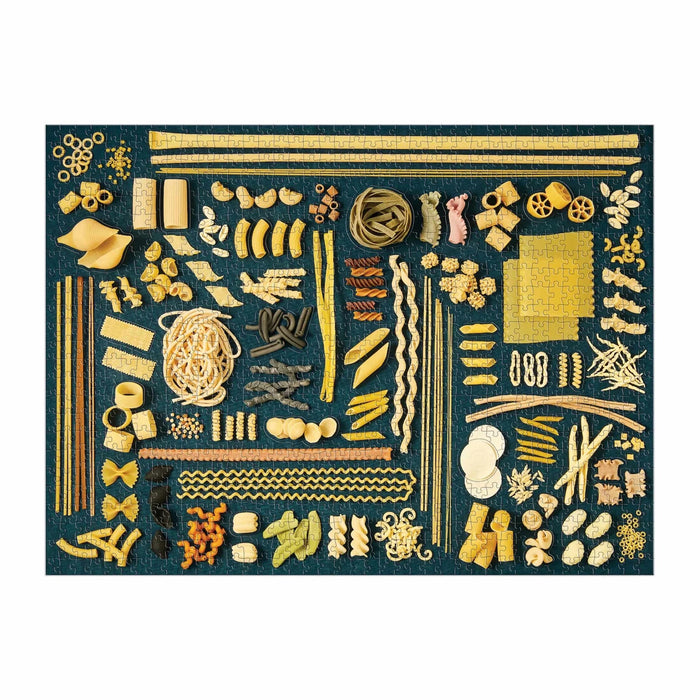 “THE ART OF PASTA” 1000 PIECE PUZZLE WHIT SHAPED PIECES — by Lucy Schaeffer