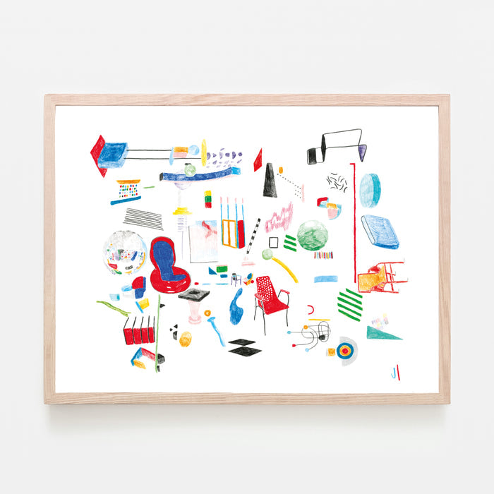 THE REC ROOM, 24" X 18" (reproduction) — by jeraume