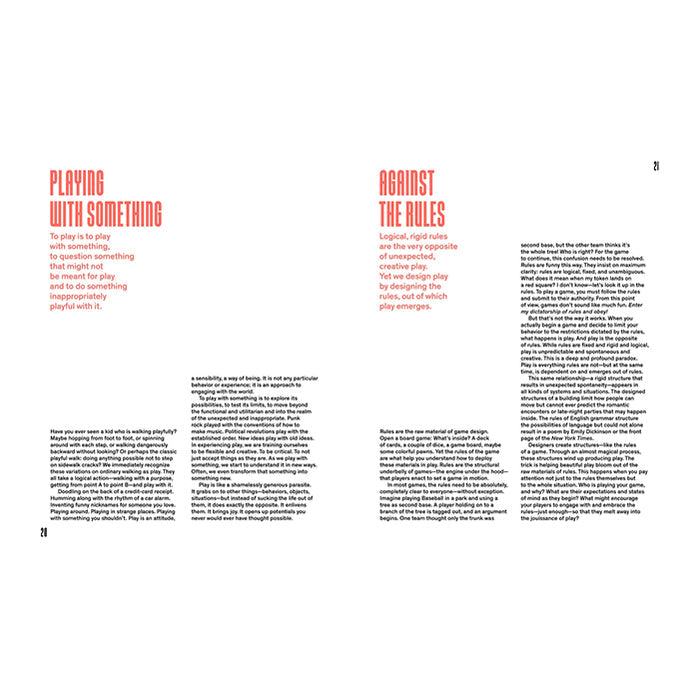 THE RULES WE BREAK, LESSONS IN PLAY, THINKING AND DESIGN — by Eric Zimmerman