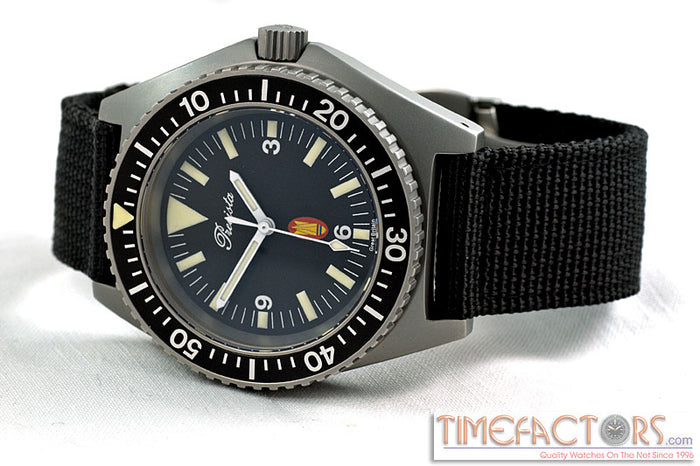 TIMEFACTORS 2-PIECE NYLON WITH DEPLOYANT CLASP