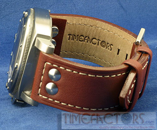 TIMEFACTORS AVIATOR PARALLEL STRAP WITH FISHTAIL BUCKLE