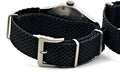 TIMEFACTORS BLACK BRAIDED NATO