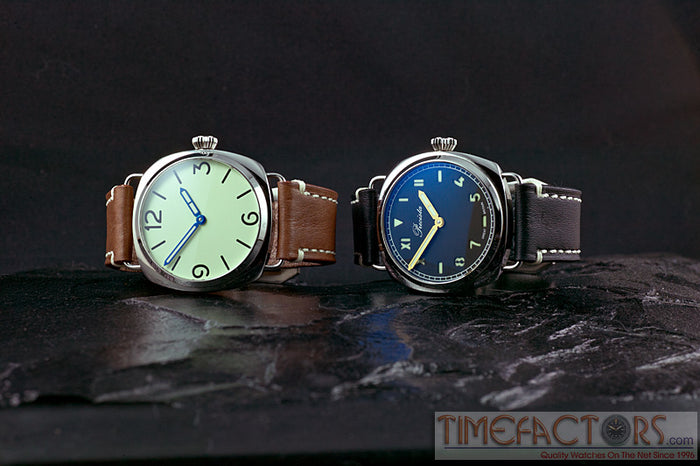TIMEFACTORS HAND-STITCHED LEATHER 24MM