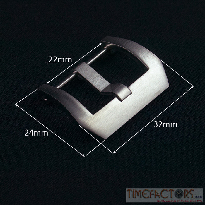 TIMEFACTORS STAINLESS STEEL FISHTAIL BUCKLE