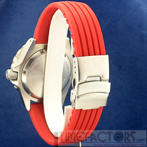 TIMEFACTORS STRIPED SILICONE RED/BLUE/BLACK
