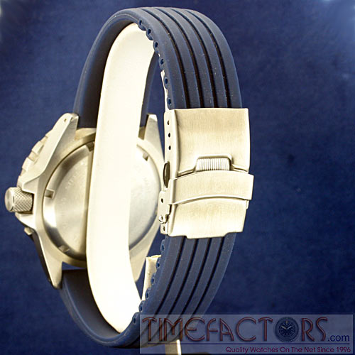 TIMEFACTORS STRIPED SILICONE RED/BLUE/BLACK