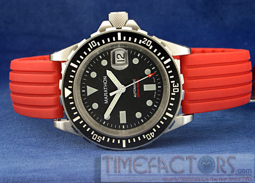 TIMEFACTORS STRIPED SILICONE RED/BLUE/BLACK