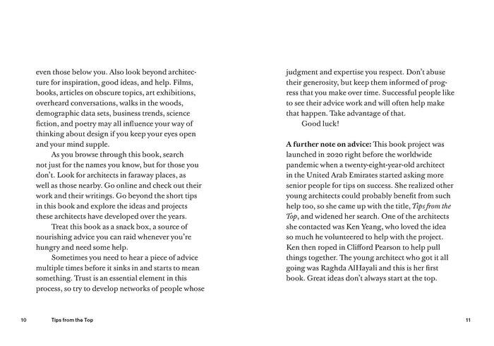 TIPS FROM THE TOP — by Clifford Pearson, Ken Yeang and Raghda AlHayali