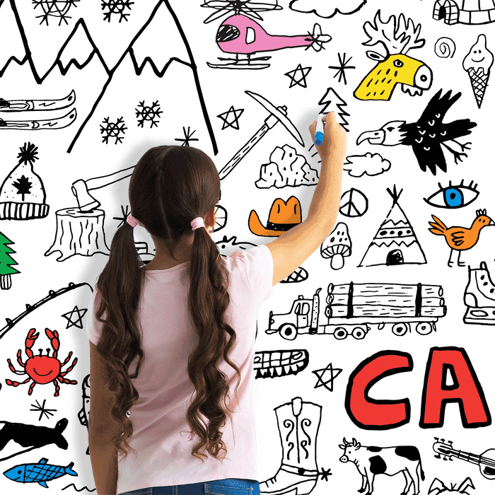 TOP CANADA –  Giant Colouring Poster, 60 x 36" — by Francis Léveillée