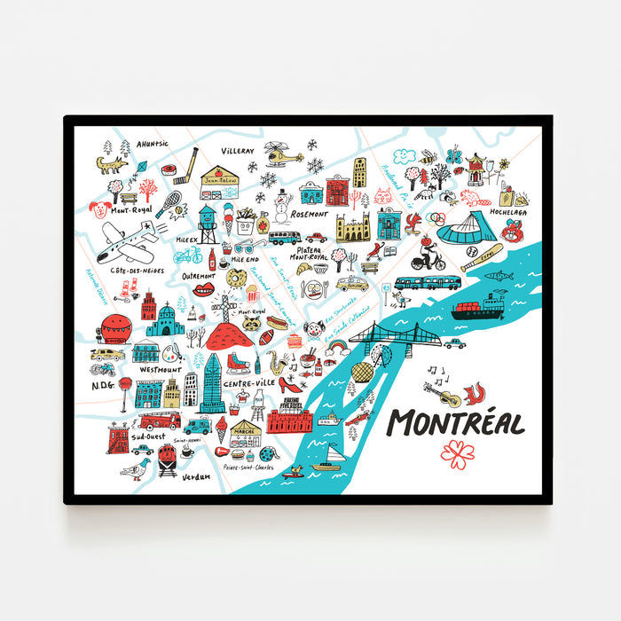 TOP MONTRÉAL, 11" x 14" — by Francis Léveillée