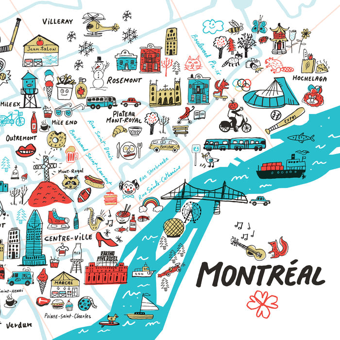 TOP MONTRÉAL, 11" x 14" — by Francis Léveillée