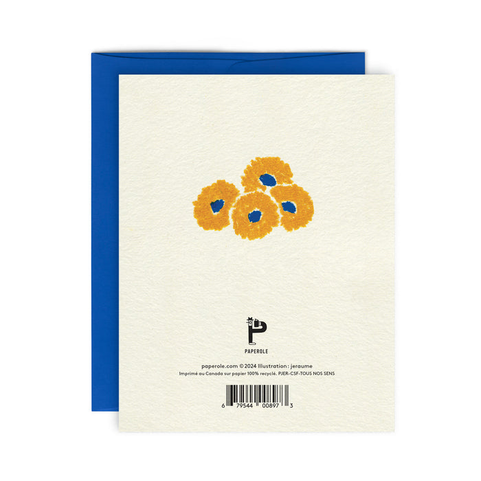 TOUS NOS SENS – Greeting Card