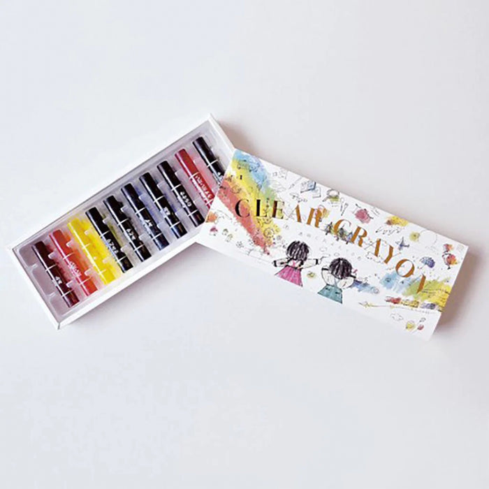 TRANSPARENT CRAYON (10 COLORS) — by Kokuyo