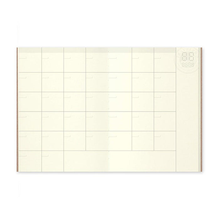TRAVELER'S NOTEBOOK MONTHLY DIARY INSERT (Multiple sizes) — by Traveler’s Company (TRC)