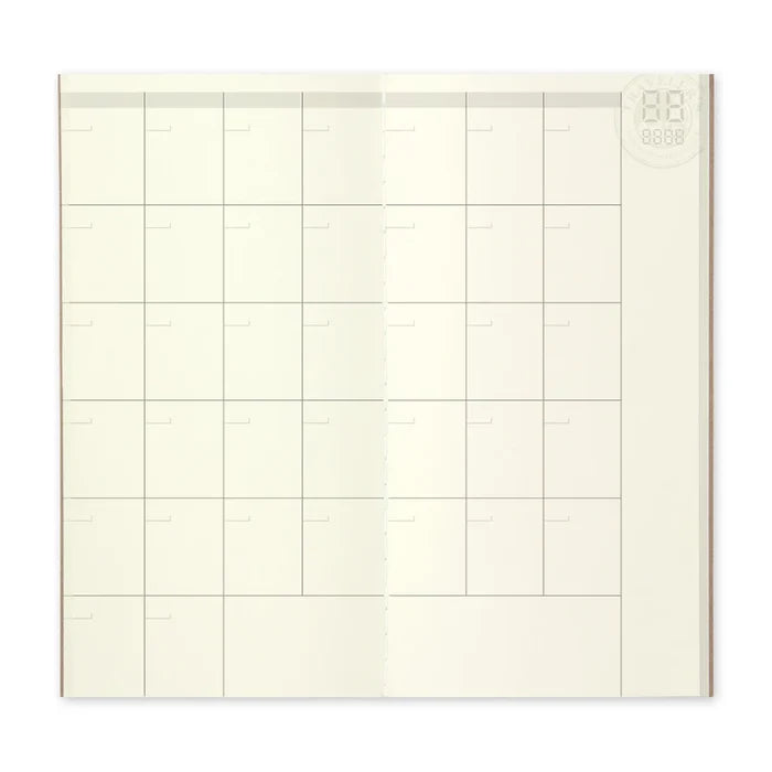 TRAVELER'S NOTEBOOK MONTHLY DIARY INSERT (Multiple sizes) — by Traveler’s Company (TRC)