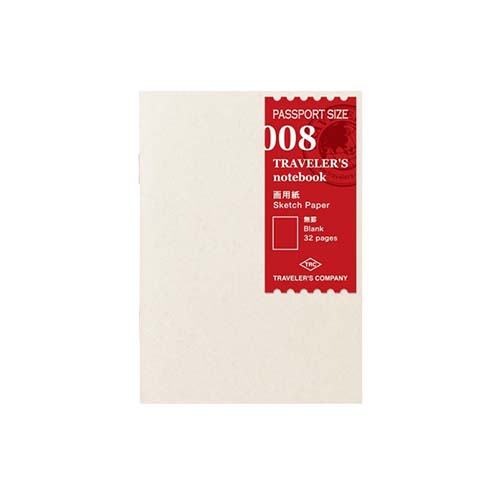 TRAVELER'S NOTEBOOK SKETCH INSERT (Multiple sizes) — by Traveler’s Company (TRC)
