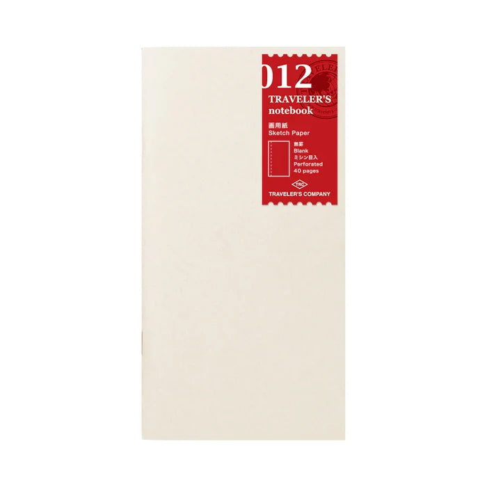 TRAVELER'S NOTEBOOK SKETCH INSERT (Multiple sizes) — by Traveler’s Company (TRC)