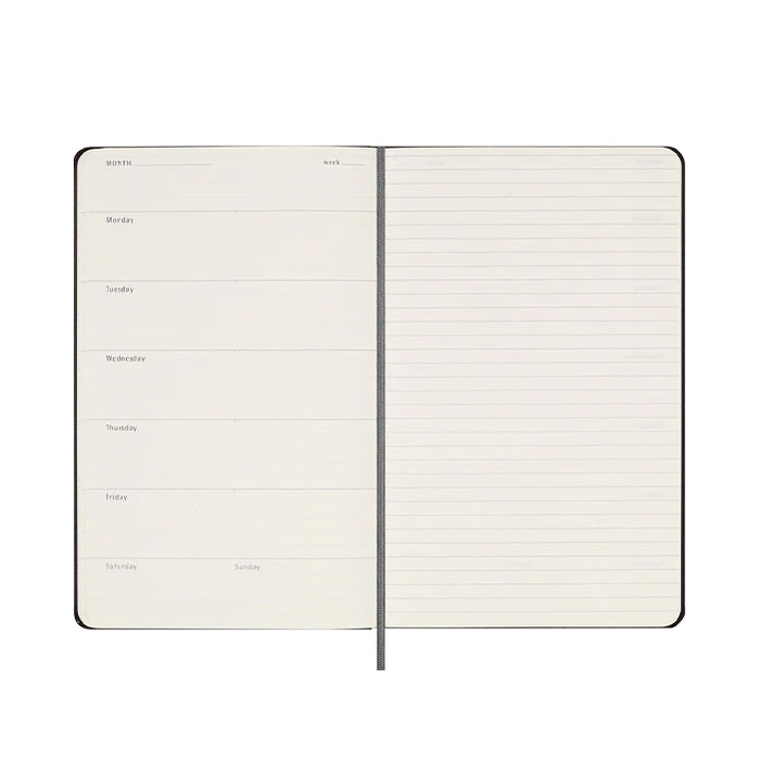 UNDATED CLASSIC PLANNER BLACK LARGE HARDCOVER — by Moleskine