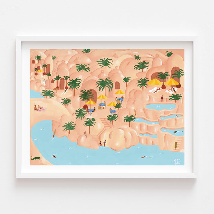 VACANCES LUNAIRES, 18" X 24" — by Isabelle Feliu