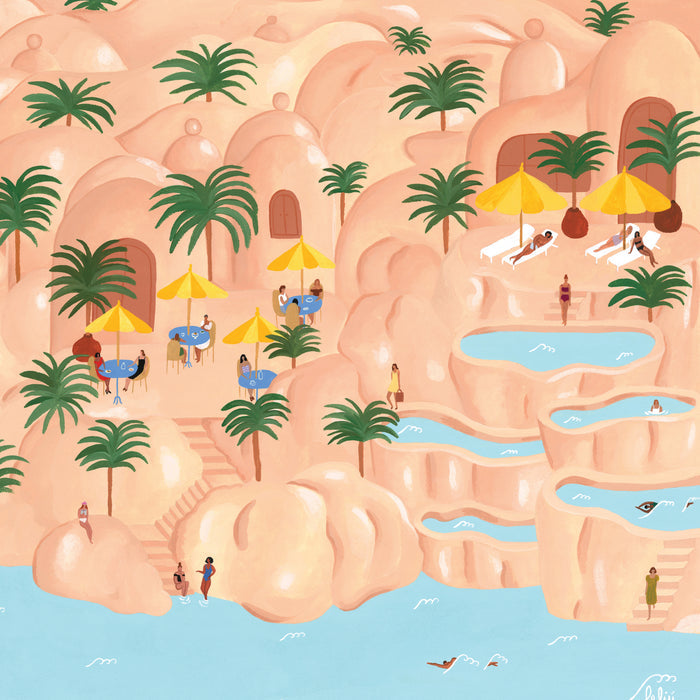 VACANCES LUNAIRES, 18" X 24" — by Isabelle Feliu