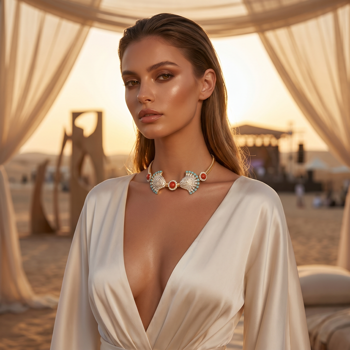 Venere Crystal Choker Necklace