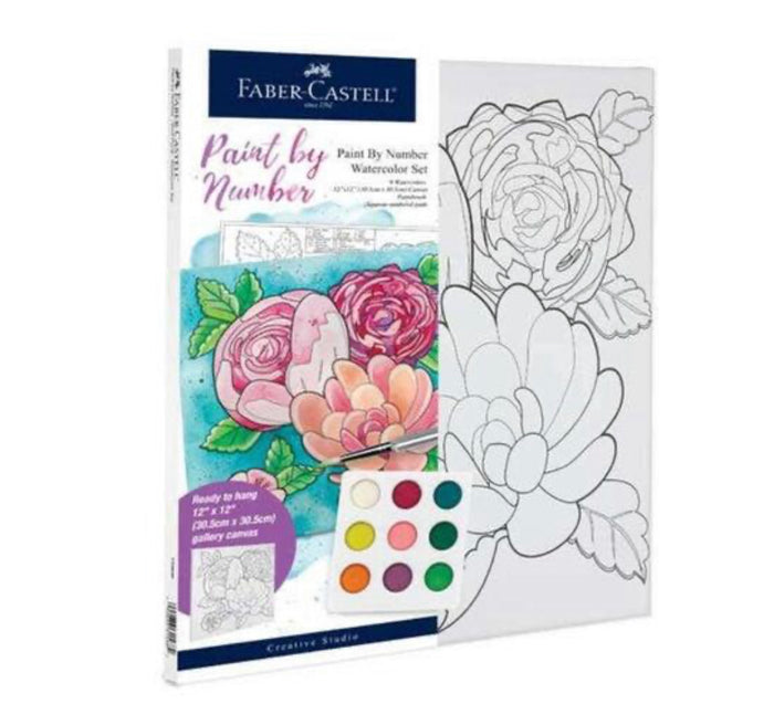 Watercolour paint by number