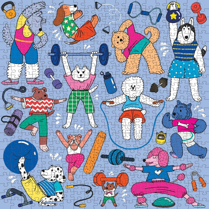 "WELL-TRAINED DOGS" 500 PIECE PUZZLE — by Mudpuppy