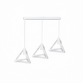 White 3-Light Pendant Dining Lamp | Modern Ceiling Light for Dining Room – 6031/3S
