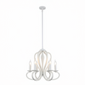 White 6-Light Pendant Dining Lamp | Modern Ceiling Light for Dining Room – DL6130/6