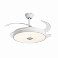 White Ceiling Fan with Light FL2011 BTH – Clean White Fan Light for Bedrooms, Living Rooms & Kitchens | Modern Traditional White Fan Light