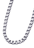 White Gold Plated Box Chain