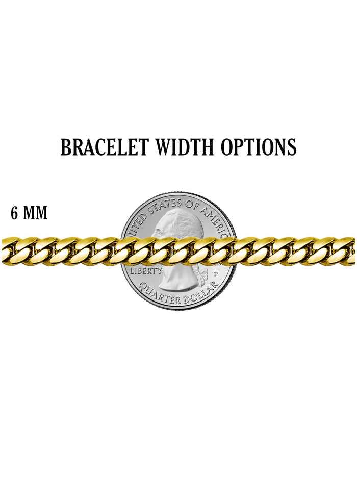White Gold Plated Mens Solid Rope Bracelet