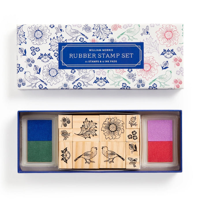 WILLIAM MORRIS RUBBER STAMP SET