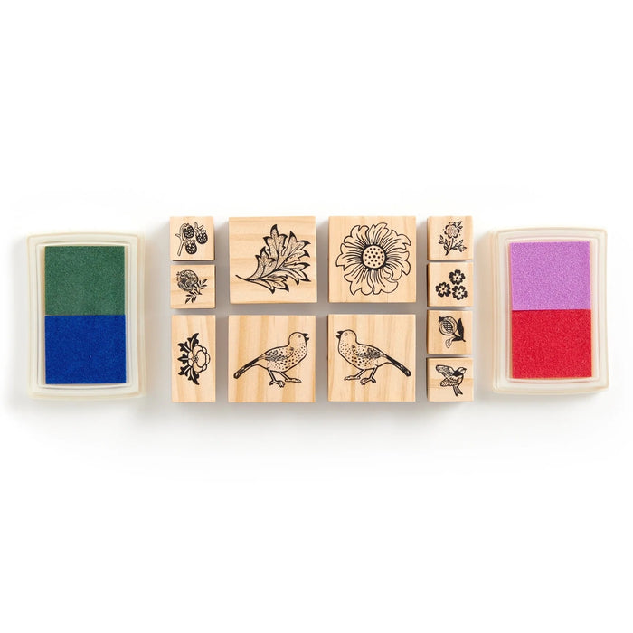 WILLIAM MORRIS RUBBER STAMP SET