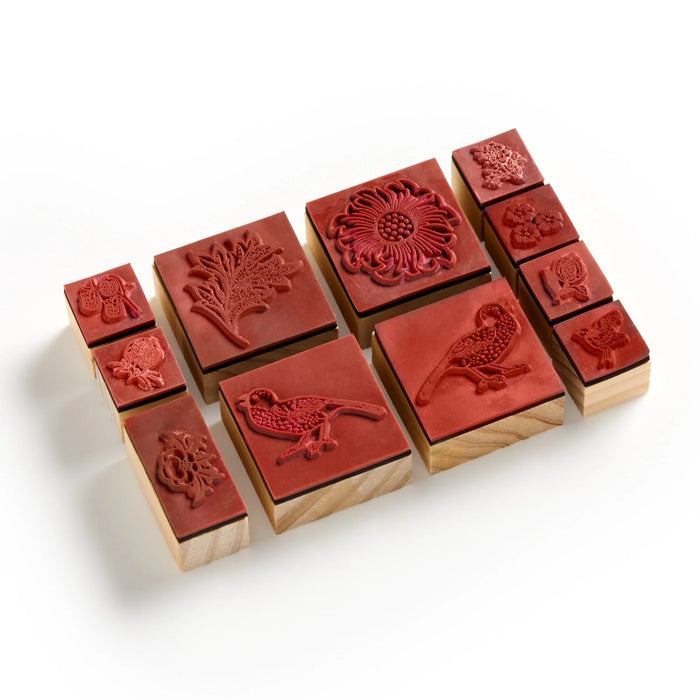 WILLIAM MORRIS RUBBER STAMP SET