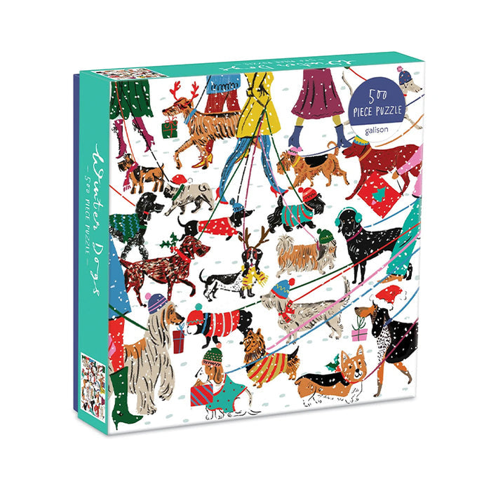 WINTER DOGS 500 PIECES PUZZLE — by Galison