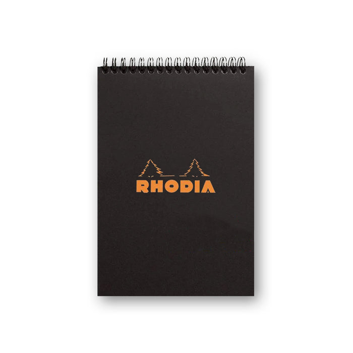 WIREBOUND NOTEPAD BLACK (Multiple sizes) — by Rhodia