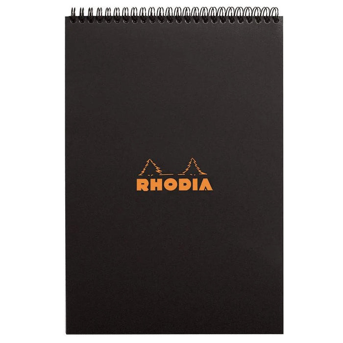 WIREBOUND NOTEPAD BLACK (Multiple sizes) — by Rhodia