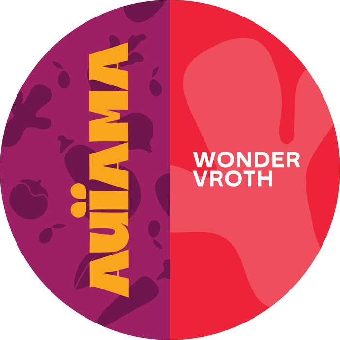 Auïama Wonder Vroth container — organic vegan broth with red miso, kombu, and umeboshi
