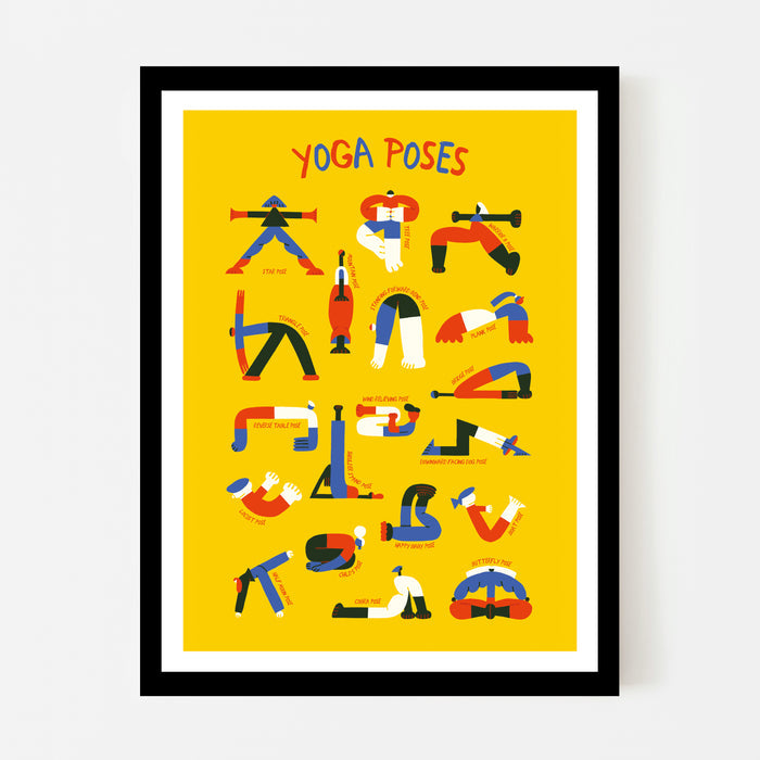 YOGA POSES, 18" X 24" — by Anastacia Sholik