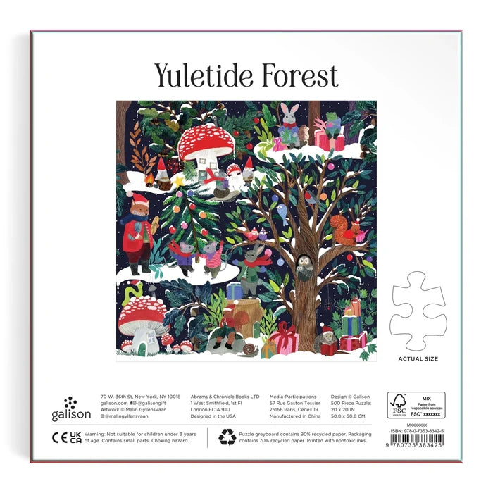 YULETIDE FOREST, 500 PIECES PUZZLE — by Malin Gyllensvaan